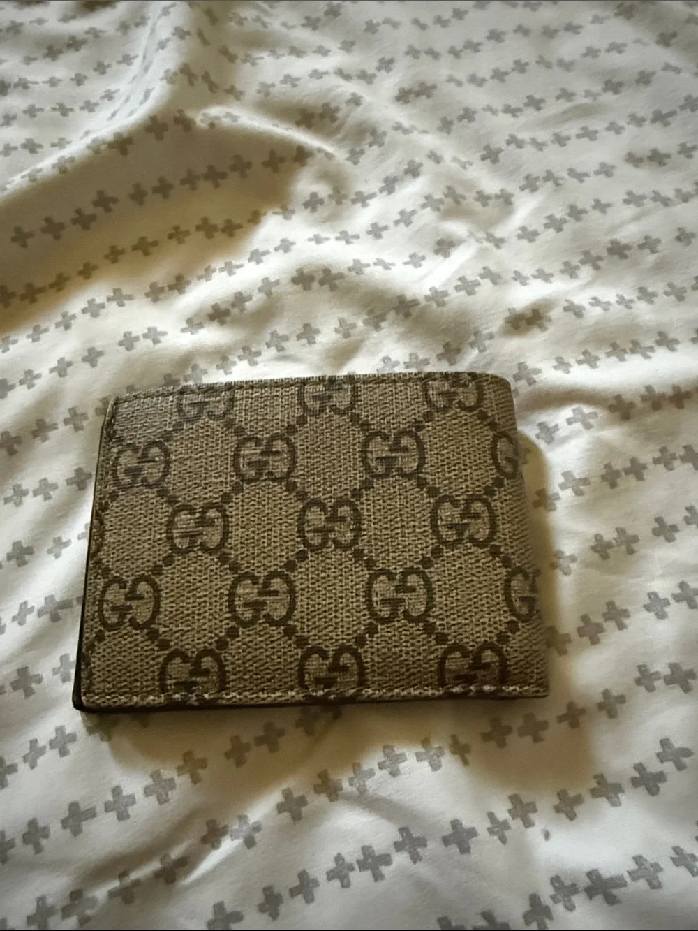 Gucci GG Supreme Wallet with Roaring Tiger Motif - Brown/Yellow/Red